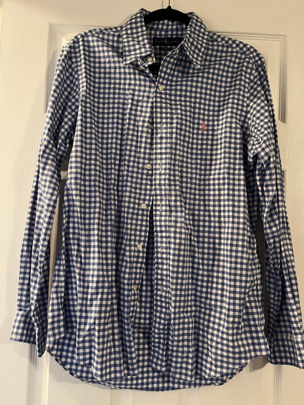 Polo by Ralph Lauren Blue & White Gingham Button-Down Shirt